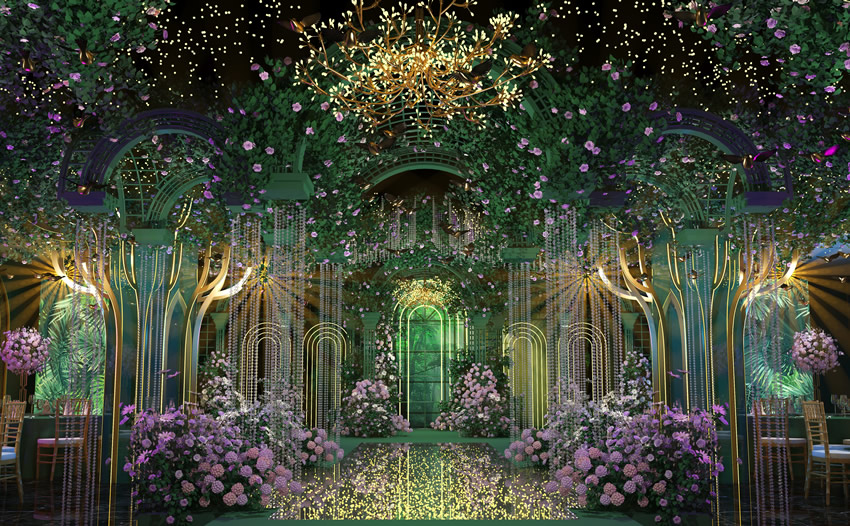 光山奇妙森林婚礼堂效果展示